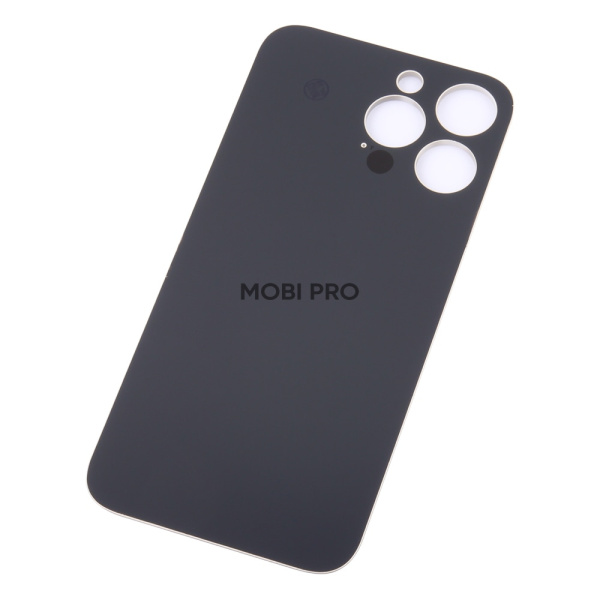 Задняя крышка для iPhone 14 Pro Max Золото (стекло, монолит, широкий вырез под камеру, логотип) - Премиум