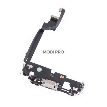 Шлейф для iPhone 12 Pro Max на системный разъем/микрофон Белый - OR
