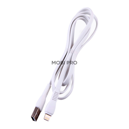 Кабель USB - Lightning (для iPhone) Hoco X40 (плоский) Белый