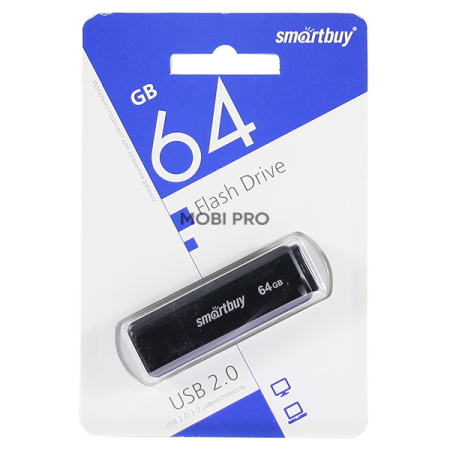 USB-флеш 64GB Smartbuy LM05 Черный