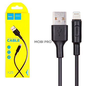 Кабель USB - Lightning Hoco X25 (2А) Черный