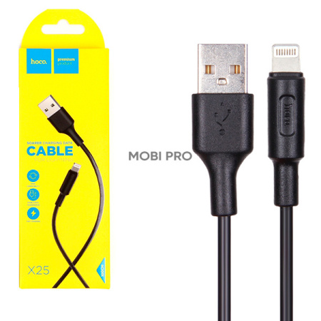 Кабель USB - Lightning (для iPhone) Hoco X25 (2А) Черный