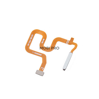 Шлейф для Realme 6 (RMX2001) сканер отпечатка пальцев Белый