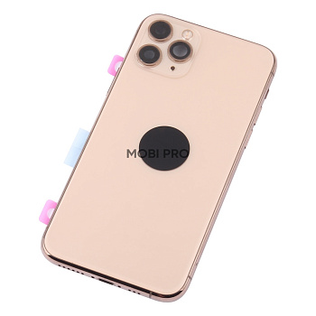 Корпус для iPhone 11 Pro в сборе со шлейфами с разбора Золото (возможен дефект ЛКП) - OR