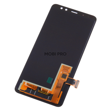 Дисплей для Samsung Galaxy A8 2018 (A530F) в сборе с тачскрином Черный - (OLED)