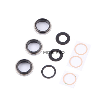 Стекло камеры для iPhone 16 Pro/16 Pro Max (комплект 3 шт.) Белый