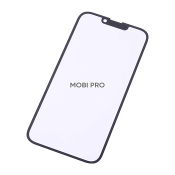 Стекло для переклейки iPhone 14 в сборе с OCA пленкой Черный - OR (Mitsubishi)