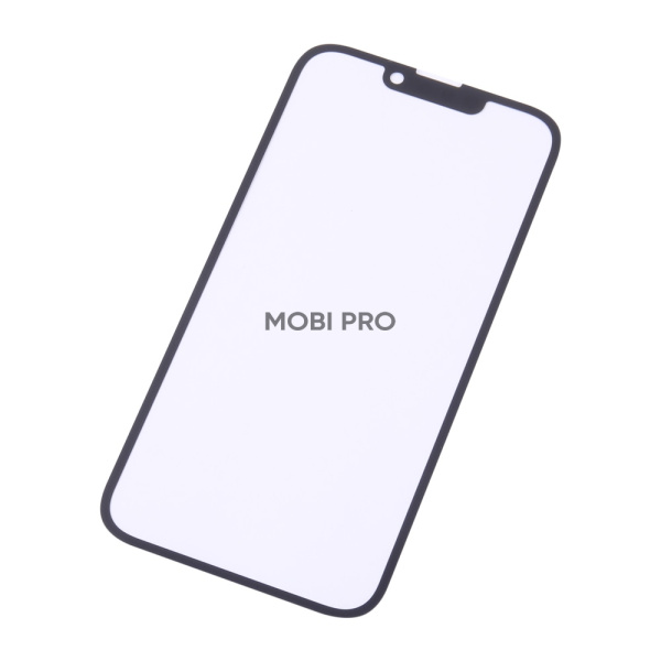 Стекло для переклейки iPhone 14 в сборе с OCA пленкой Черный - OR (Mitsubishi)