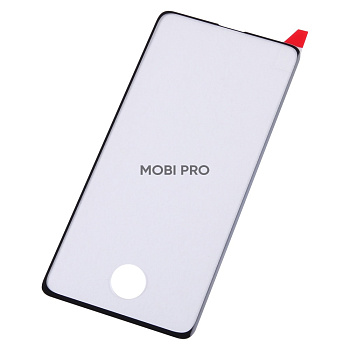 Защитное стекло "Полное покрытие" для Samsung G975F (S10+) c вырезом для работы отпечатка Черное