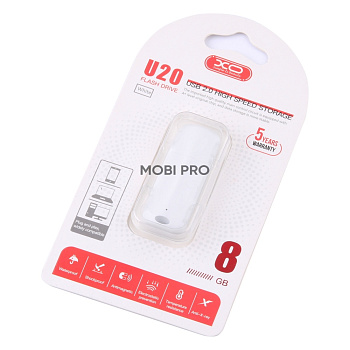 USB-флеш (USB 2.0) 8GB XO U20 Белый