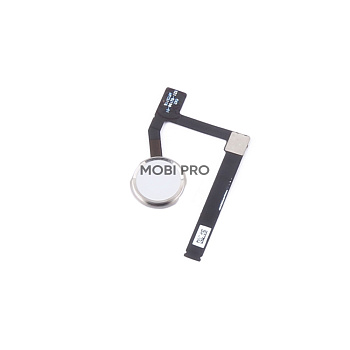 Шлейф для iPad mini (2019) на кнопку HOME в сборе Серебро