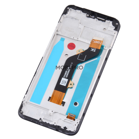 Дисплей для Tecno Spark 8C (KG5n) модуль с рамкой Черный - OR