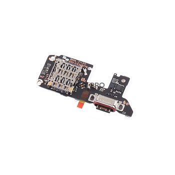 Шлейф для Xiaomi Poco F7 Ultra (24122RKC7G) плата системный разъем/разъем SIM/микрофон - Премиум