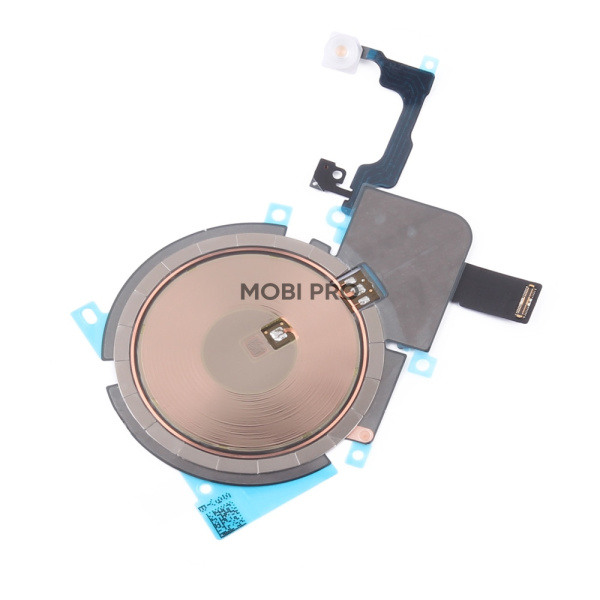 Шлейф для iPhone 15 Pro Max на микрофон и вспышку/беспроводная зарядка - OR