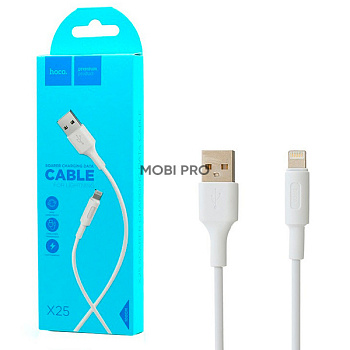 Кабель USB - Lightning Hoco X25 (2А) Белый
