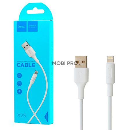 Кабель USB - Lightning (для iPhone) Hoco X25 (2А) Белый