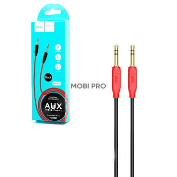 Кабель AUX "3,5 мм" Jack - "3,5 мм" Jack Hoco UPA-11 Черный
