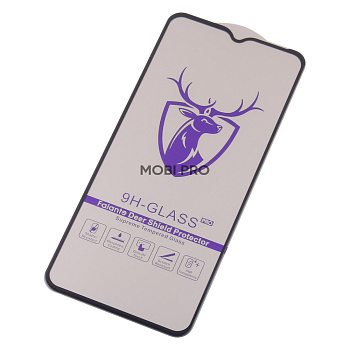 Защитное стекло "Премиум" для Samsung Galaxy A03s (A037F) Черный (157 мм)